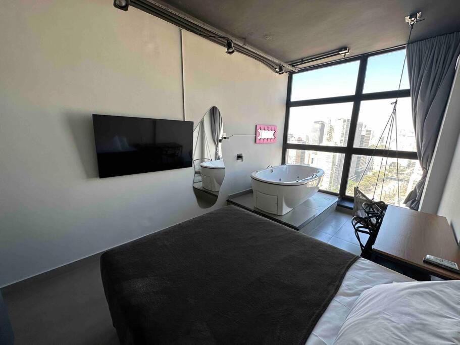 Apartamento Sky Loft - Andar 41 São Paulo Exterior foto