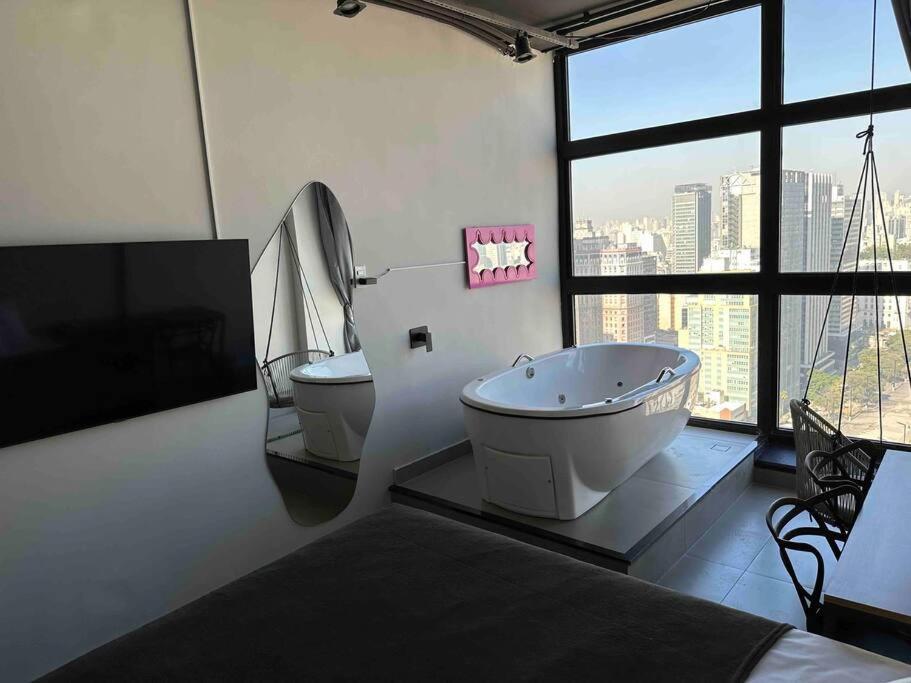 Apartamento Sky Loft - Andar 41 São Paulo Exterior foto